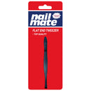 PINZA DE DEPILAR NEGRA PTA.RECTA NAIL MATE 711