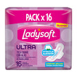 TOALLA FEMENINA LADYSOFT U/DELGADA SUAVE ALAS X16