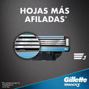 GILLETTE MACH3 REPUESTO RAZOR X2 CLASICA