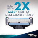 GILLETTE MACH3 REPUESTO RAZOR X4 CLASICA