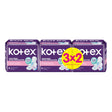 TOALLA FEMENINA KOTEX NOCTURNA C/ALAS X8 PACK 3X2