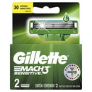 GILLETTE MACH3 SENSITIVE REPUESTO RAZOR X2 C/ALOE