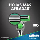 GILLETTE MACH3 SENSITIVE REPUESTO RAZOR X2 C/ALOE