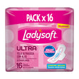 TOALLA FEMENINA LADYSOFT U/DELGADA SECA C/ALAS X16