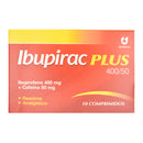 IBUPIRAC PLUS 400/ 50X10 400 IBUPROFENO 50CAFEINA