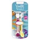 GILLETTE VENUS SIMPLY3 DESCARTABLE X2 ROSA&AMARILL