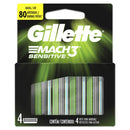 GILLETTE MACH3 SENSITIVE REPUESTO RAZOR X4 C/ALOE