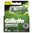GILLETTE MACH3 SENSITIVE REPUESTO RAZOR X4 C/ALOE