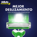 GILLETTE PRESTOBARBA3 SENSITIVE X2
