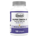 QUALIVITS OMEGA 3 FISH OIL 1000MG X180 SOFTGELS