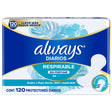 PROTECTOR DIARIO ALWAYS RESPIRABLE X120 S/PERFUME