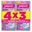 TOALLA FEMENINA LADYSOFT U/DELGADA SUAVE X8 4X3