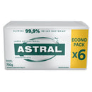 JABON BARRA ASTRAL PLATA 125GR X6