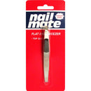 PINZA DE DEPILAR ACERO MANG.SILICONA NAIL MATE 814