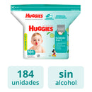 TOALLITAS HUMEDAS BEBE HUGGIES ONE&DONE X184