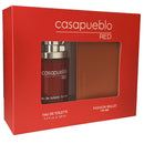CASAPUEBLO MEN NAVY RED EDT 100ML + BILLETERA