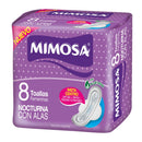 TOALLA FEMENINA MIMOSA NOCTURNA C/ALAS X8