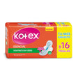 TOALLA FEMENINA KOTEX ESENCIAL NORMAL C/ALAS X16