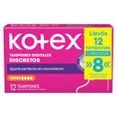 KOTEX TAMPONES EVOLUTION SUPER X 12