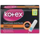 KOTEX TAMPONES EVOLUTION SUPER X 12