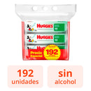 TOALLITAS HUMEDAS BEBE HUGGIES LIMP.EFECTIVA X192