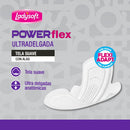 TOALLA FEMENINA LADYSOFT POWERFLEX U/D SUA.C/A X16