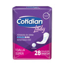 TOALLA FEMENINA COTIDIAN LADY SUPER X28