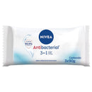 NIVEA JABON BARRA ANTIBACTERIAL 3EN1 90GR X3