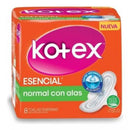 KOTEX ESENCIAL NORMAL CON ALAS X8 4X3