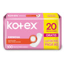 KOTEX PROTECTORES DIARIOS LLEVA 100 PAGA 80