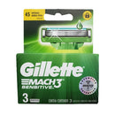 GILLETTE MACH3 SENSITIVE REPUESTO RAZOR X3 C/AÃLOE