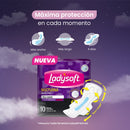 LADYSOFT NOCTURNA MAXI PRO TELA SUAVE X 10 TOALLAS