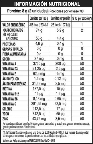 Simple Vitalidad Frasco 60 Unidades Sabor Frutilla
