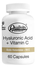Ácido Hialurónico + Vitamina C X 60 Cápsulas Qualivits® Antiage Sabor Sin Sabor