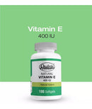 Natural Vitamina E Qualivits 400 Ui X 100 Cápsulas Blandas Sabor Natural