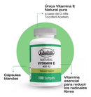 Natural Vitamina E Qualivits 400 Ui X 100 Cápsulas Blandas Sabor Natural