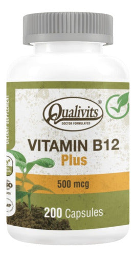 Vitamina B12 Plus Qualivits 500mcg X 200 Cápsulas