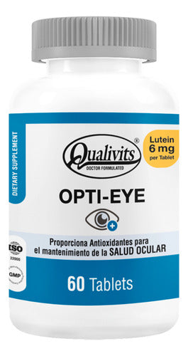 Opti Eye Qualivits® X 60 Tabs. | Antioxidante Salud Ocular Sabor Natural