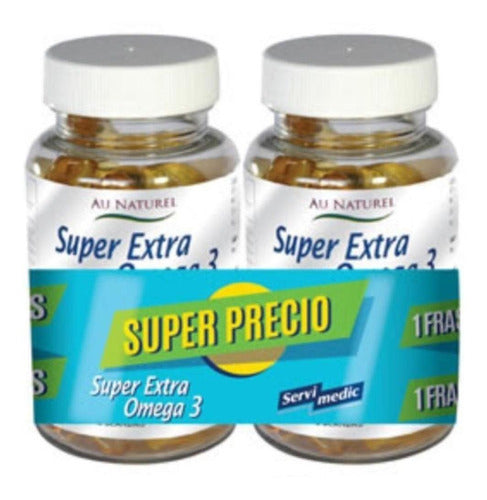 Super Extra Omega 3 Servimedic Pack 30 + 30 Cápsulas