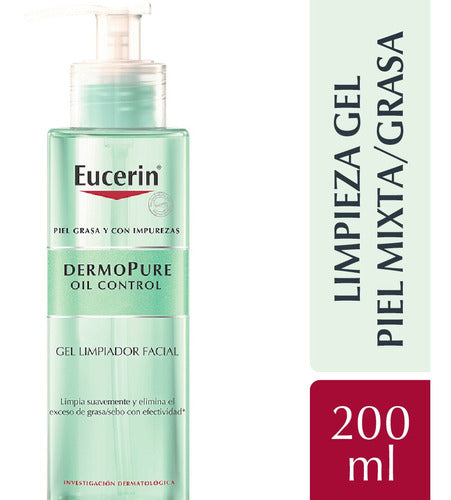 Eucerin Dermopure Oil Control Gel Limpiador Facial 200ml