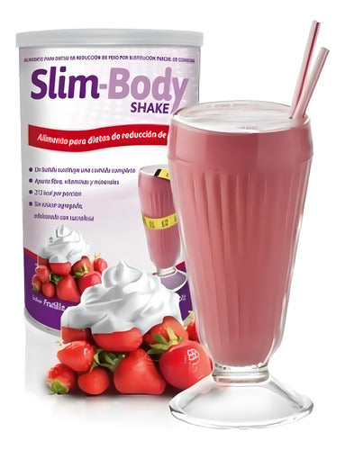 Slim Body Shake - 500grs - Reemplazo De Comida - Dieta Sabor Frutilla