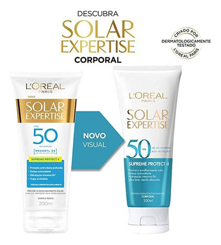 Protector Solar L'oréal Paris  Solar Expertise Supreme Protect 4 50fps  En Crema 200ml