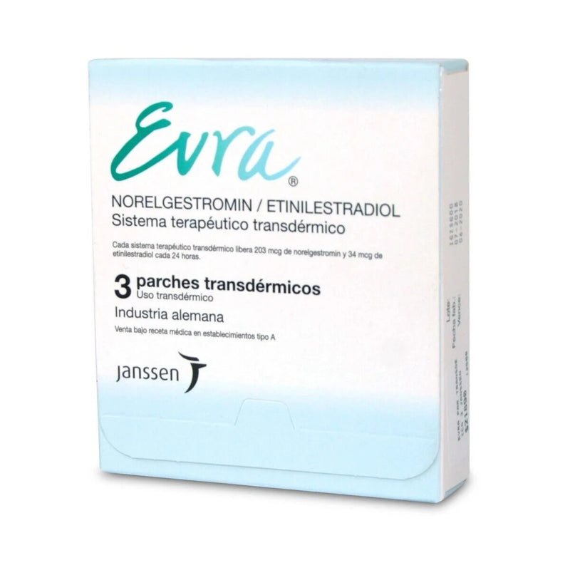 EVRA PARCHEX X 3 UNIDADES