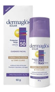 Protector Solar Dermaglos Fps50 Facial 50g Crema Color Claro - Farmacia Rex