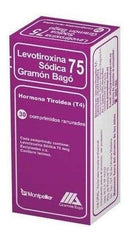 Levotiroxina Gramon Bago 75 Mcg X 30 Comprimidos T4 - Farmacia Rex
