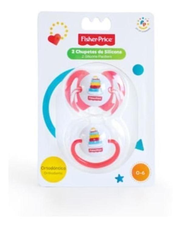 Chupete 2 Un. 100% Silicona Bpa Free Fisher-price 0-6 Meses