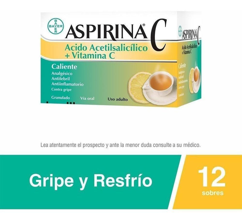 Aspirina C Caliente 12 Sobres