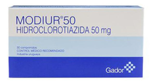 Modiur  50 Mg 30 Comprimidos