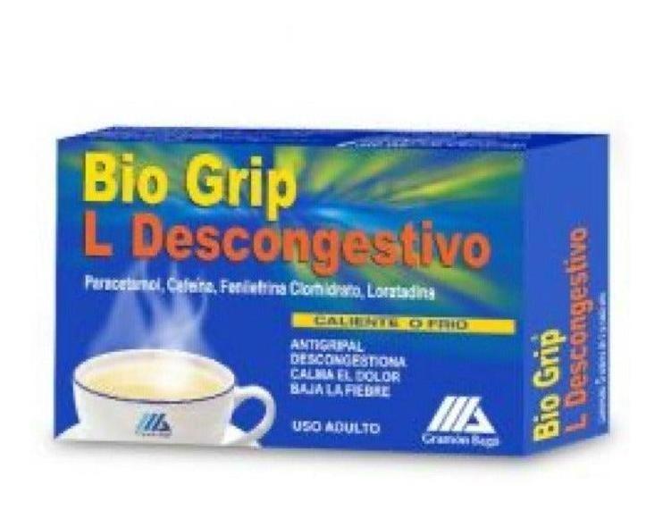 Bio Grip L Descongestivo Soluble X 5 Sobres