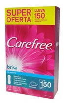 Carefree Brisa Sin Perfume 150 Unidades